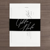 "Us" - Wedding Invitations in Tuxedo by Leah Bisch - Assembled