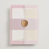 "Amor" - Wedding Invitations in Caliente by Owl and Toad - Assembled with Vellum Wrap and Wax Seal