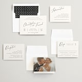 "Beautifully Scripted" - Wedding Invitations in Pearl by Hooray Creative - Invitation Suite
