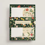 "all the flowers of the world" - Wedding Invitations in Garden by Sumak Studio - Assembled with Belly Band