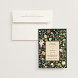 "all the flowers of the world" - Wedding Invitations in Garden by Sumak Studio - Invitation with Envelope