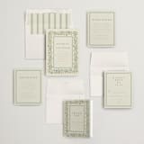 "Framed Floral" - Wedding Invitations in Mustard by Baumbirdy - Invitation Suite
