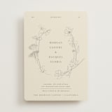 "floral stamp" - Wedding Invitations in Ivory by Baumbirdy - Front