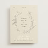 "floral stamp" - Wedding Invitations in Ivory by Baumbirdy - Front