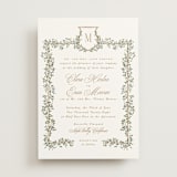 "Arbour" - Wedding Invitations in Lake by Leah Bisch - Front