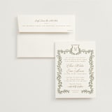 "Arbour" - Wedding Invitations in Lake by Leah Bisch - Invitation with Envelope