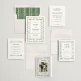 "Vintage Sketched" - Wedding Invitations in Wisteria by Jenna Holcomb - Invitation Suite