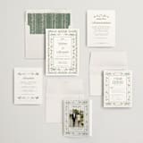 "Vintage Sketched" - Wedding Invitations in Peony by Jenna Holcomb - Invitation Suite