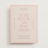 "Threaded" - Wedding Invitations in Petal by Pixel and Hank - Front