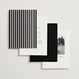 "Threaded" - Wedding Invitations in Suit by Pixel and Hank - Back of Card Options