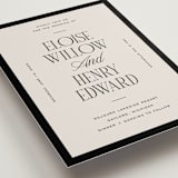 "Threaded" - Wedding Invitations in Suit by Pixel and Hank - Detail