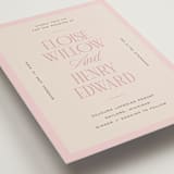 "Threaded" - Wedding Invitations in Petal by Pixel and Hank - Detail