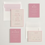 "Threaded" - Wedding Invitations in Petal by Pixel and Hank - Invitation Suite