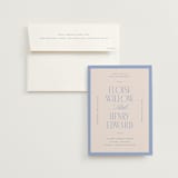 "Threaded" - Wedding Invitations in Canopy by Pixel and Hank - Invitation with Envelope