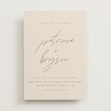 "Everlasting Love" - Wedding Invitations in Linen by Brandy Folse - Front