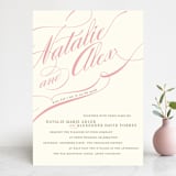 "Winter Flourish" - Wedding Invitations in Petal Pink by Annie Clark - Front