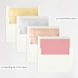 "Winter Flourish" - Wedding Invitations in Petal Pink by Annie Clark - Envelope Liner Options