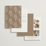 "Monogrammed" - Wedding Invitations in Taupe by Chris Griffith - Back of Card Options