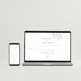 "Monogrammed" - Wedding Invitations in Taupe by Chris Griffith - FREE Wedding Website