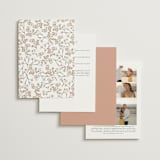 "Organic Florals" - Wedding Invitations in Blush by Susan Moyal - Back of Card Options