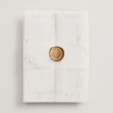 "Organic Florals" - Wedding Invitations in Blush by Susan Moyal - Assembled with Vellum Wrap and Wax Seal