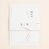 "Foundry" - Wedding Invitations in Rose Quartz by Kristie Kern - Assembled