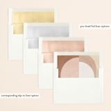 "Arches" - Wedding Invitations in Terracotta by Kelly Schmidt - Envelope Liner Options