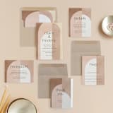"Arches" - Wedding Invitations in Terracotta by Kelly Schmidt - Invitation Suite