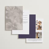 "Elisa" - Wedding Invitations in Orchid by Simona Camp - Back of Card Options