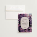 "Elisa" - Wedding Invitations in Orchid by Simona Camp - Invitation with Envelope