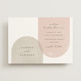 "Arched" - Wedding Invitations in Carnation by Brianne Larsen - Front