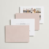"Arched" - Wedding Invitations in Carnation by Brianne Larsen - Back of Card Options