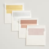 "Arched" - Wedding Invitations in Carnation by Brianne Larsen - Envelope Liner Options