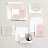 "Arched" - Wedding Invitations in Carnation by Brianne Larsen - Invitation Suite