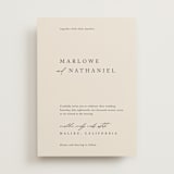 "Astoria" - Wedding Invitations in Linen by Kelly Schmidt - Front
