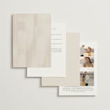 "Astoria" - Wedding Invitations in Linen by Kelly Schmidt - Back of Card Options