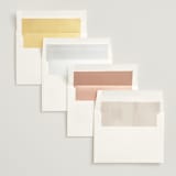 "Astoria" - Wedding Invitations in Linen by Kelly Schmidt - Envelope Liner Options