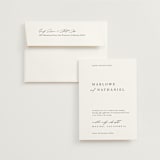 "Astoria" - Wedding Invitations in Silk by Kelly Schmidt - Invitation with Envelope