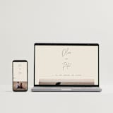 "Signed" - Wedding Invitations in Champagne by JoAnn Jinks - FREE Wedding Website
