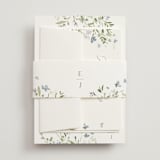 "Brynn" - Wedding Invitations in Truffle by Everett Paper Goods - Assembled with Belly Band