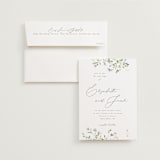 "Brynn" - Wedding Invitations in Truffle by Everett Paper Goods - Invitation with Envelope
