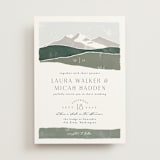 "Foothills" - Wedding Invitations in Grass by Alethea and Ruth - Front