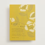 "Sophia" - Wedding Invitations in Sunshine by Ani Somi - Front