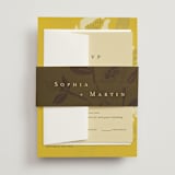 "Sophia" - Wedding Invitations in Sunshine by Ani Somi - Assembled with Belly Band