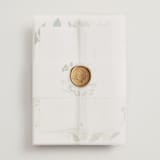 "Greenery" - Wedding Invitations in Fern by Susan Moyal - Assembled with Vellum Wrap and Wax Seal