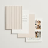 "Modern Aligned" - Wedding Invitations in Creampuff by Carolyn MacLaren - Back of Card Options
