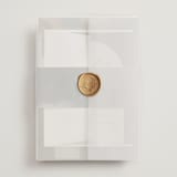 "Verdant" - Wedding Invitations in Moss by Nicoletta Savod - Assembled with Vellum Wrap and Wax Seal