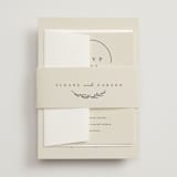 "Branched" - Wedding Invitations in Almond by Brianne Larsen - Assembled with Belly Band