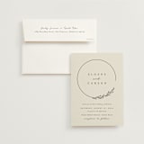 "Branched" - Wedding Invitations in Almond by Brianne Larsen - Invitation with Envelope