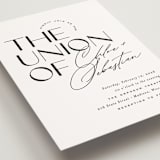 "Union Stack" - Wedding Invitations in Diamond by Jessica Corliss - Detail